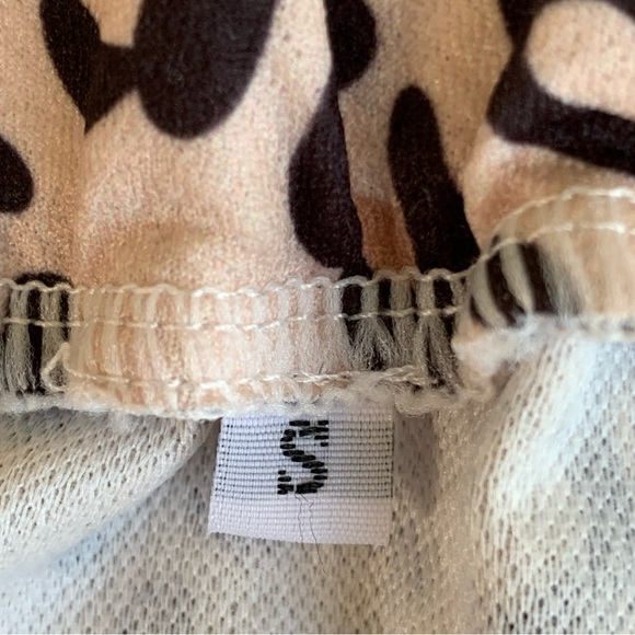 LEOPARD MINI SKIRT WITH RUFFLED HEMLINE. WOMEN’S SIZE SMALL - Picture 5 of 7